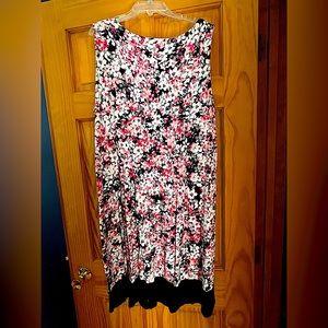Pink and White Floral Dress by J.Jill